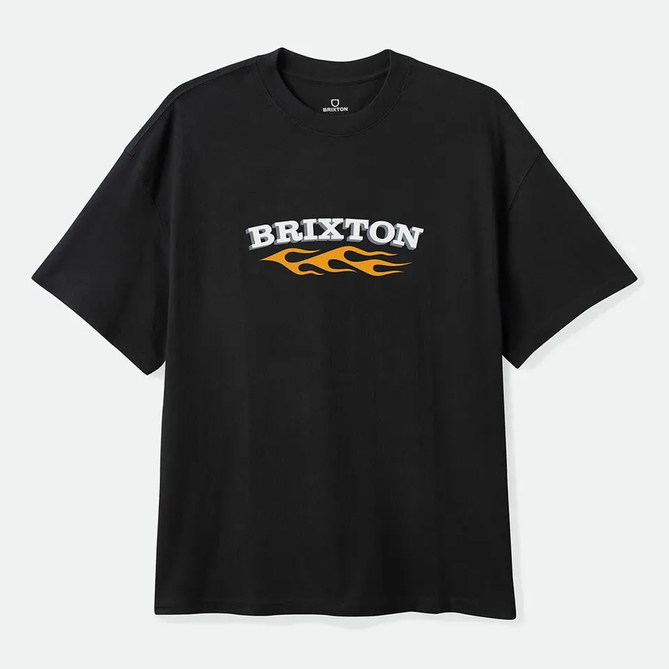 brixton-clifton-boxed-crop-t-shirt-black-baumwolle image 1