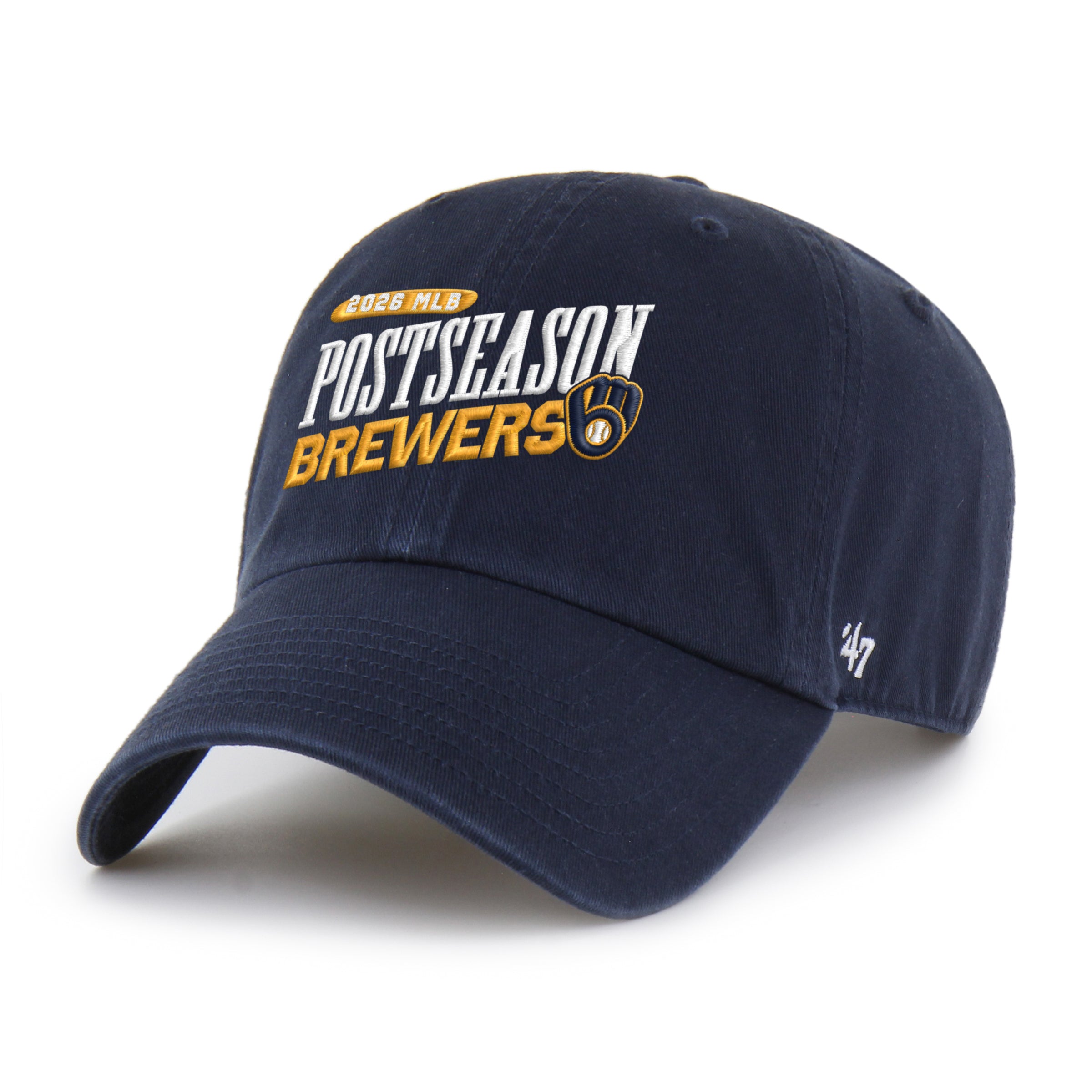 47-brand-clean-up-milwaukee-brewers-cap-navy-verstellbar image 1
