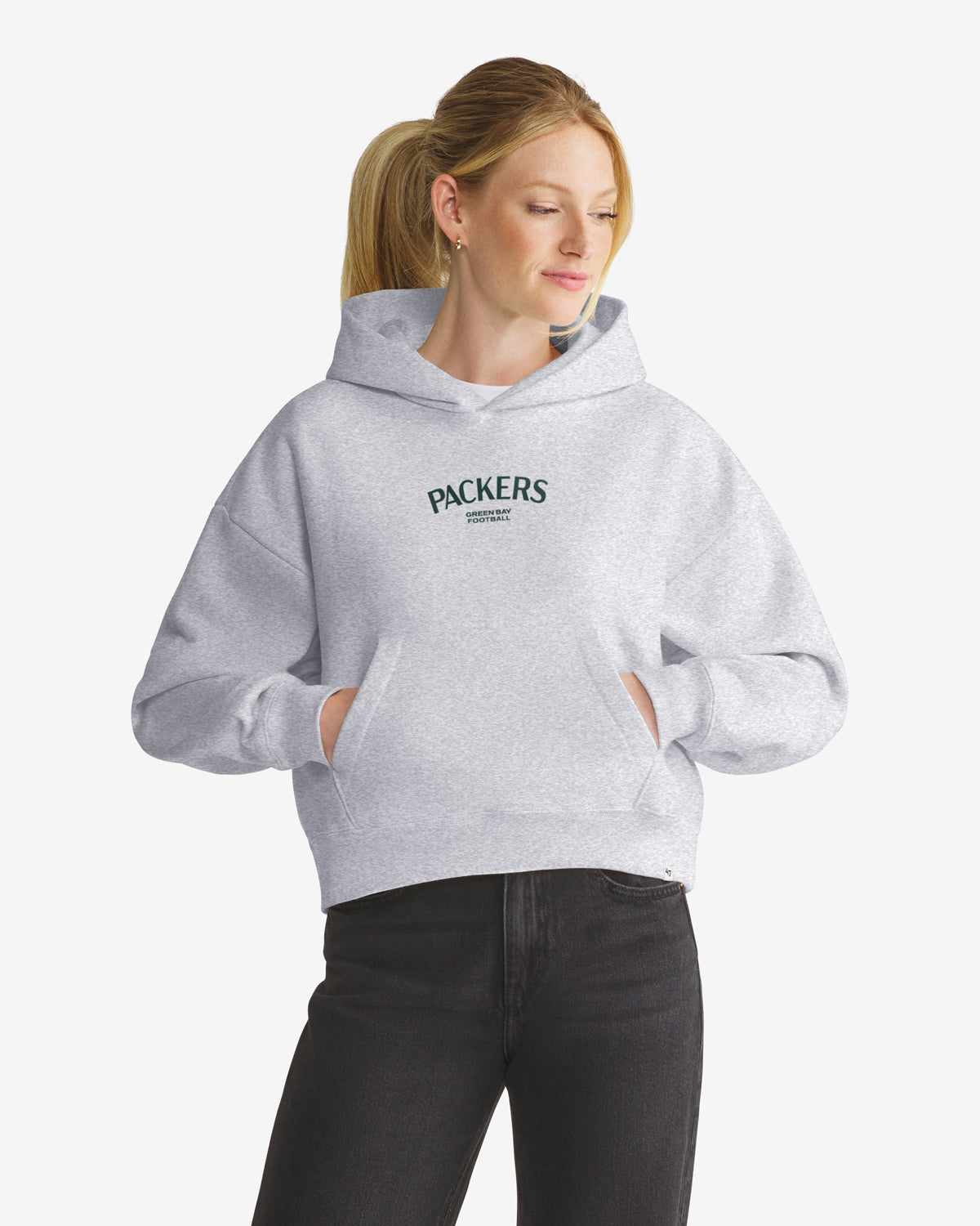 47-hadrian-green-bay-packers-foundation-hoodie-quartz-grey image 1