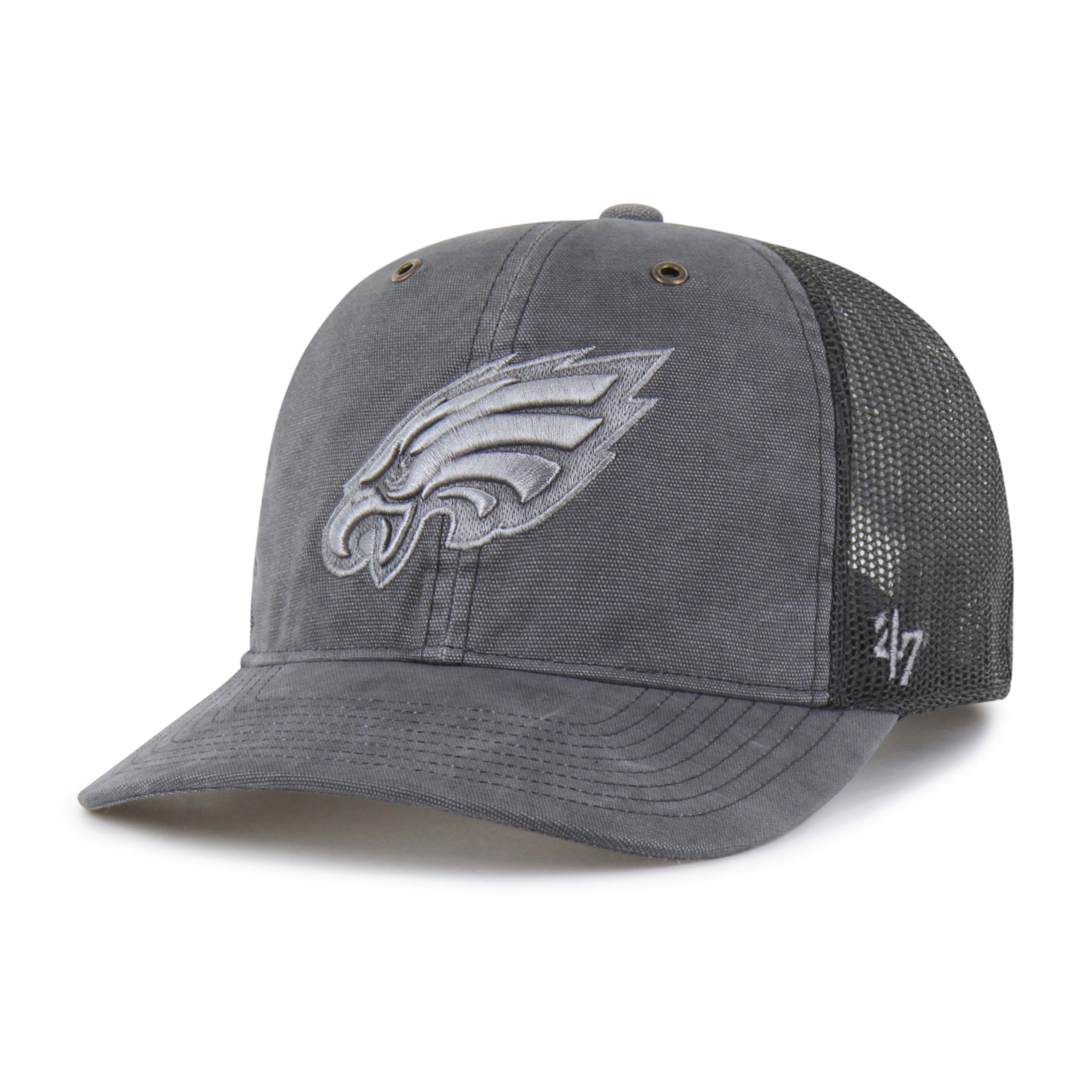 47-brand-47-trucker-philadelphia-eagles-cap-schwarz-snapback image 4