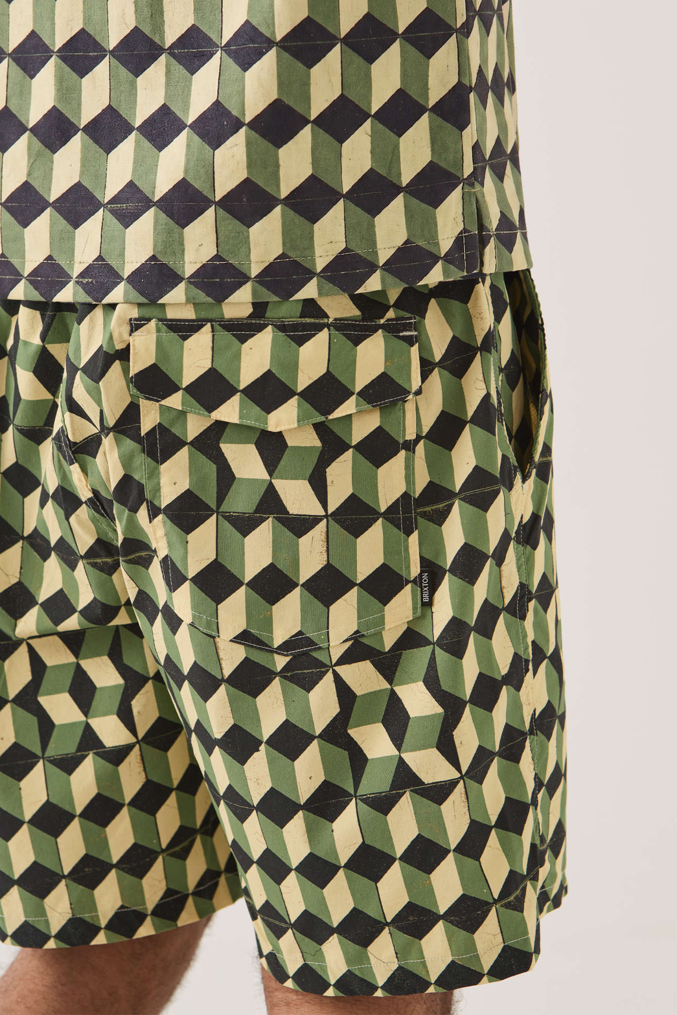 brixton-burger-she-wrote-hybrid-short-black-green-tile image 3