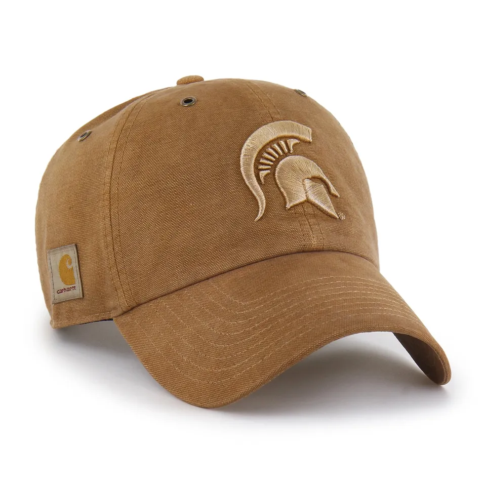 47-clean-up-michigan-state-spartans-cap-braun-carhartt-canvas image 1