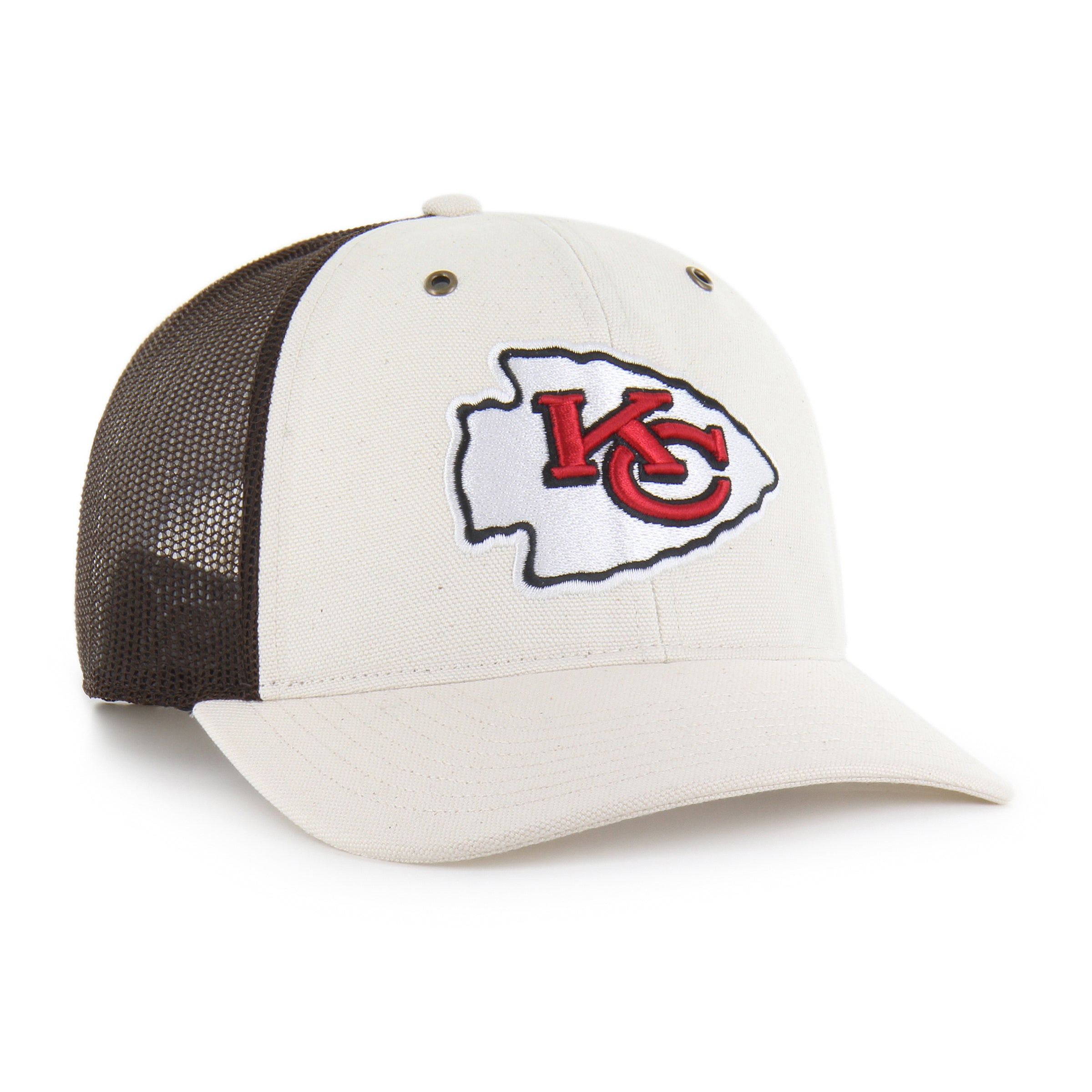 47-trucker-kansas-city-chiefs-carhartt-undyed-cap-natural-osf image 4