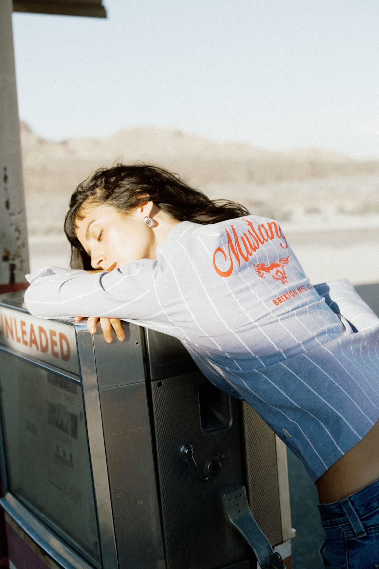 brixton-ford-mustang-sally-hemd-blue-chambray-stripe-westernbluse image 3