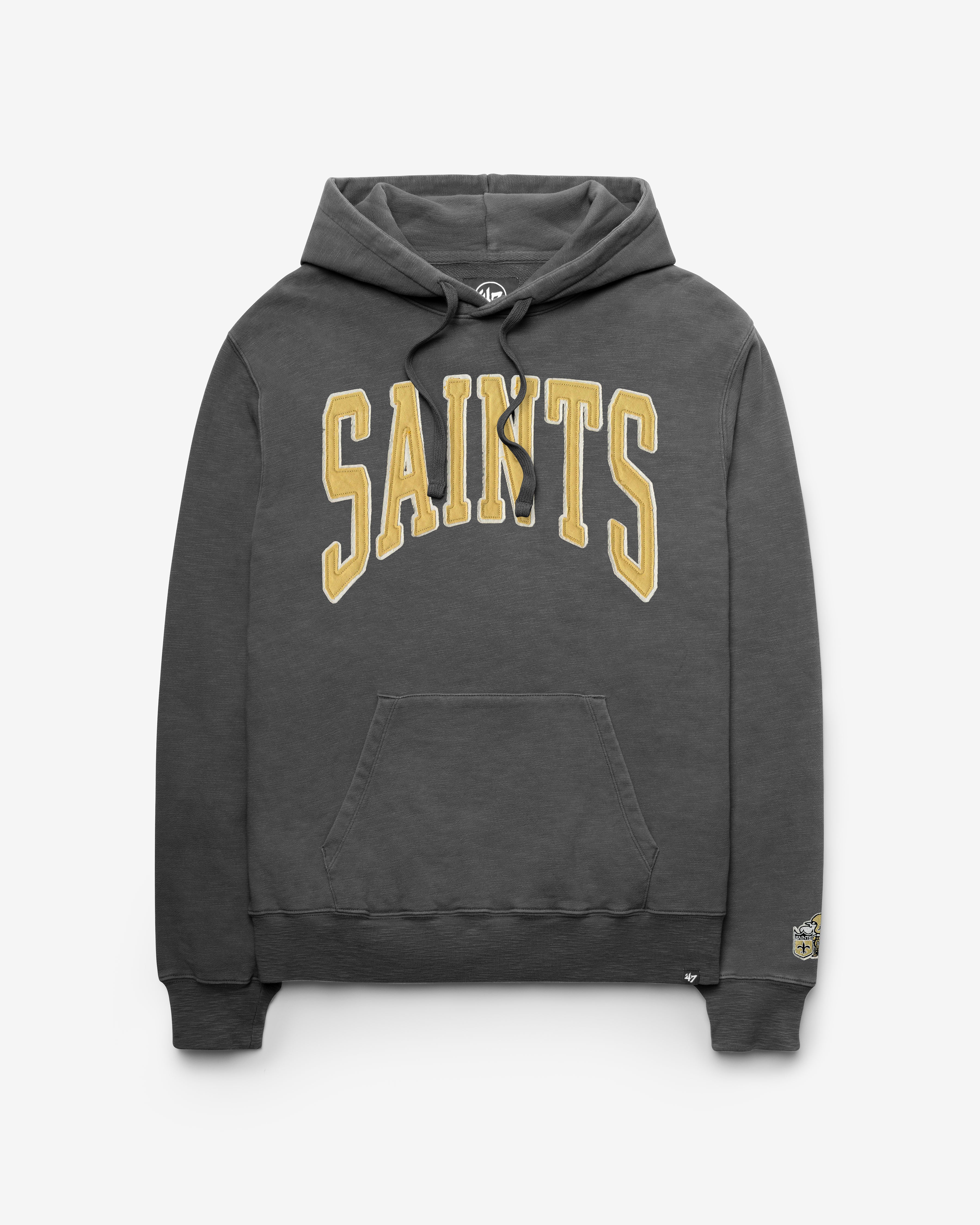 47-headline-crew-new-orleans-saints-hoodie-coal-vintage image 1