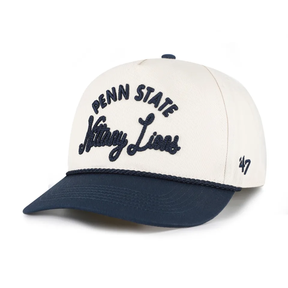 47-hitch-penn-state-rope-script-cap-natural-snapback image 1