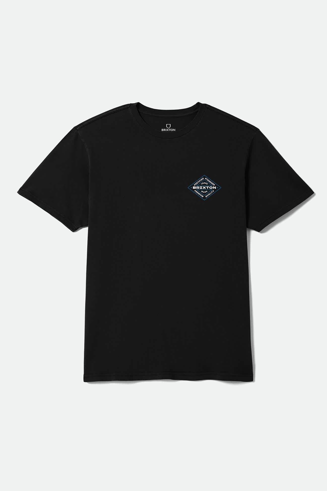brixton-lowry-standard-t-shirt-black-worn-wash-print image 1