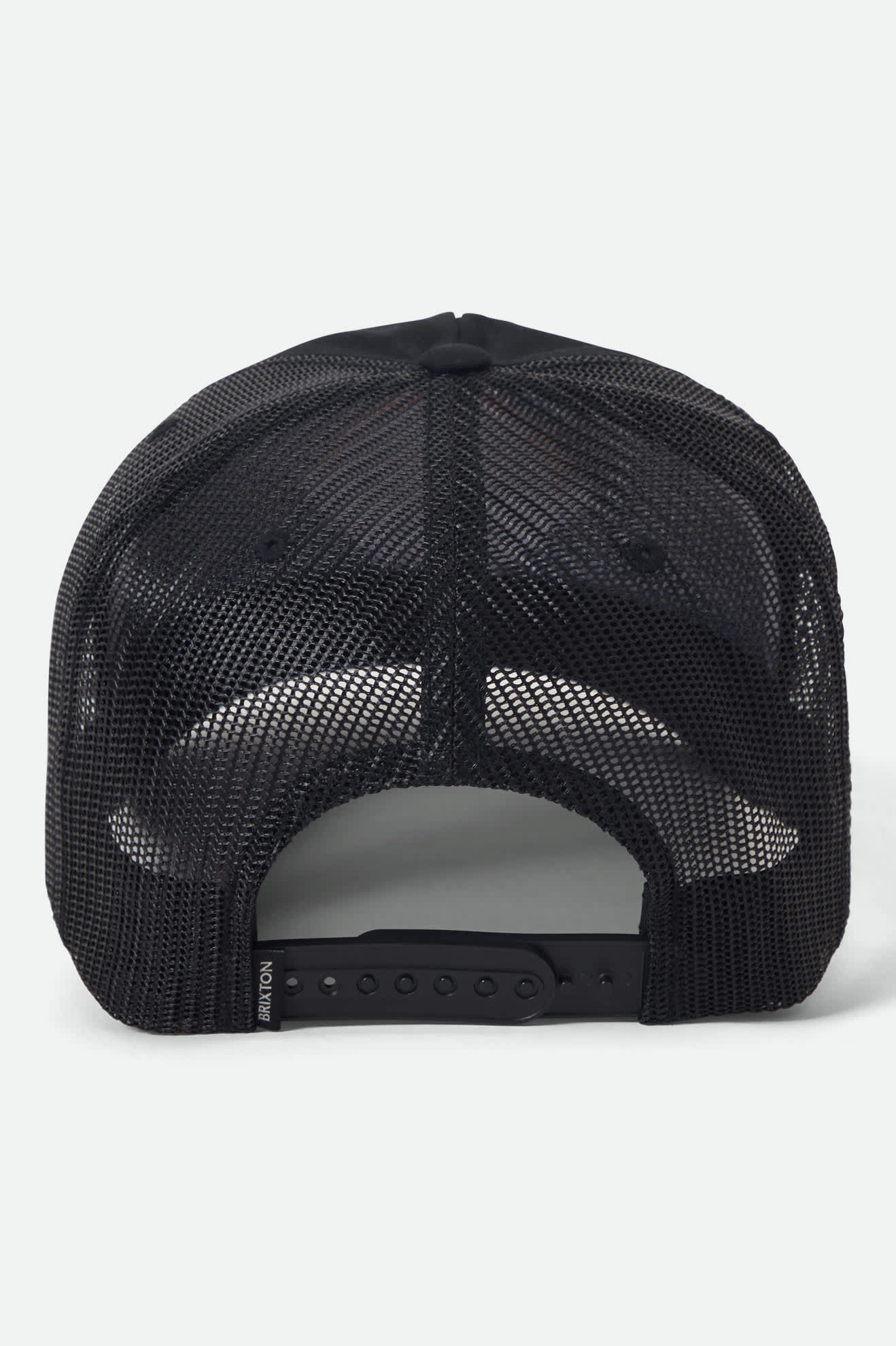 brixton-leeway-trucker-cap-black-black-mesh image 2