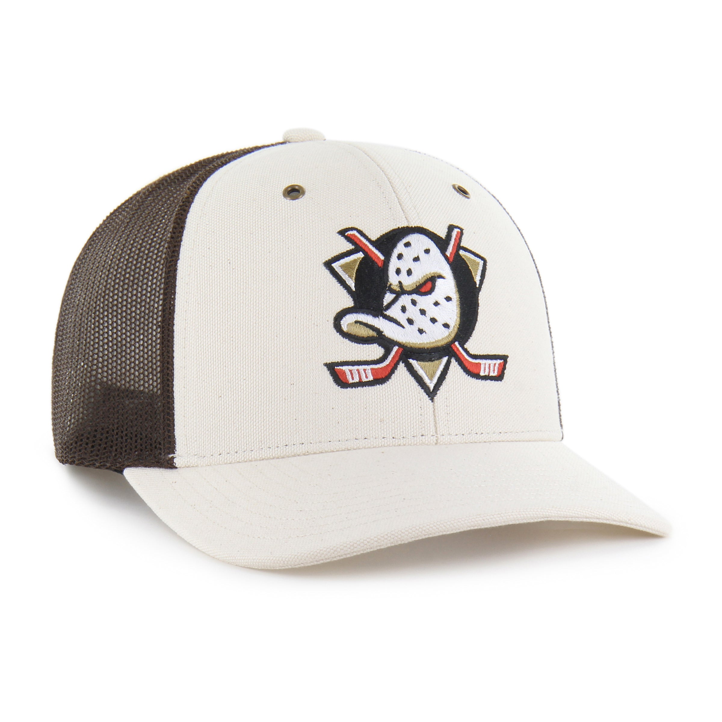47-brand-anaheim-ducks-carhartt-trucker-cap-natural-snapback image 4