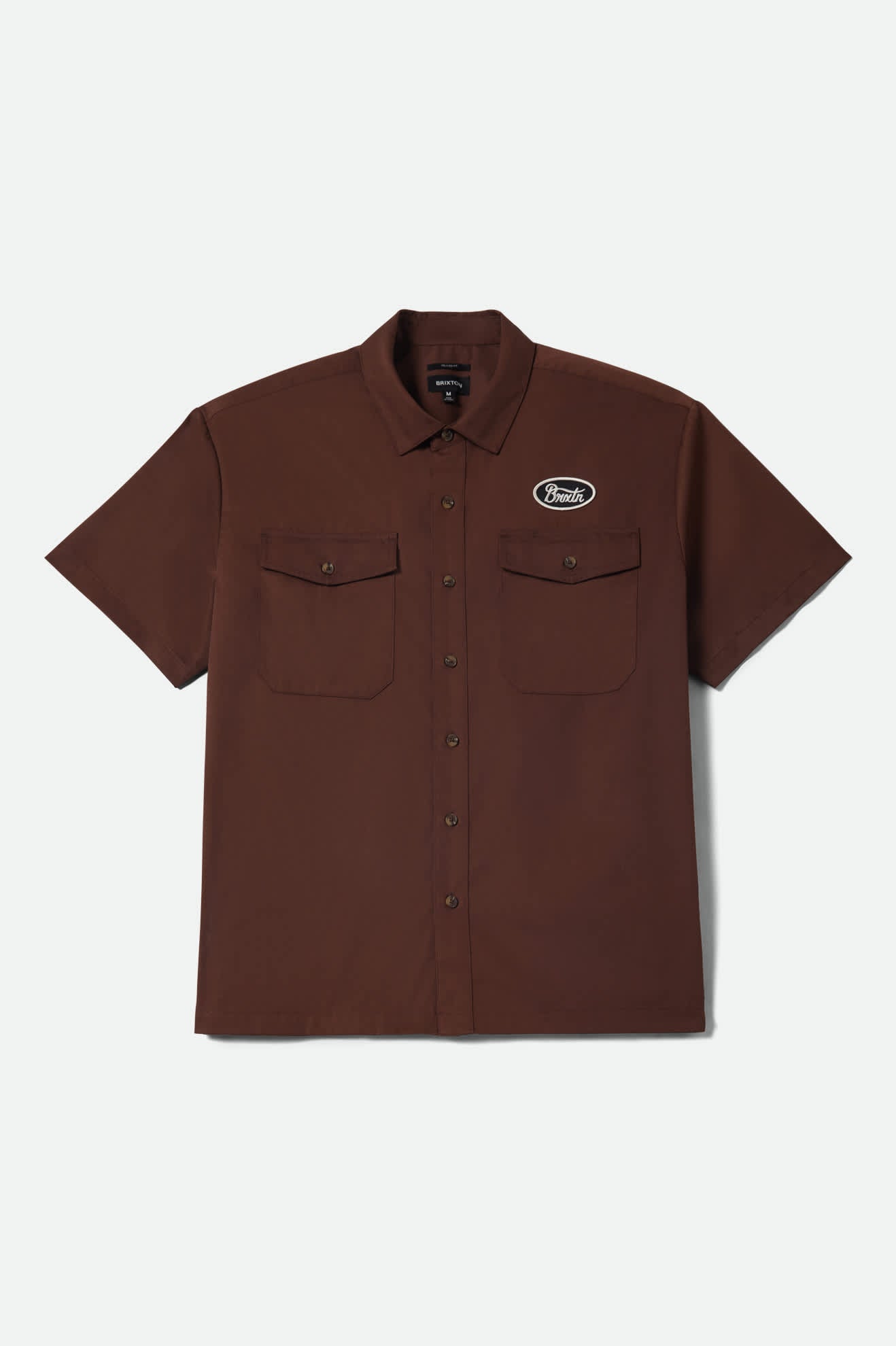 brixton-builders-olson-kurzarm-hemd-chocolate-twill image 1
