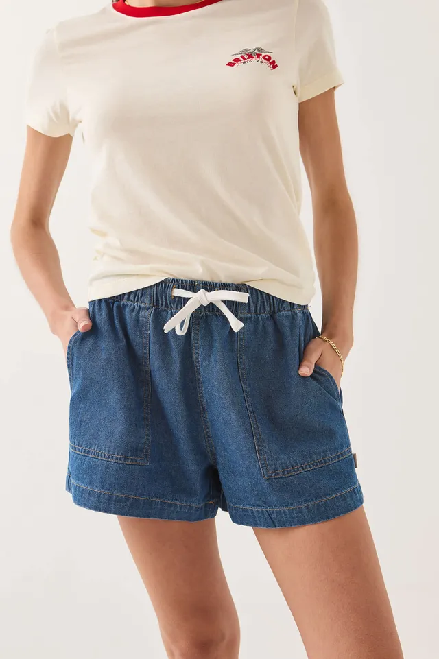 brixton-everyday-shorts-damen-short-medium-chambray-baumwolle image 1