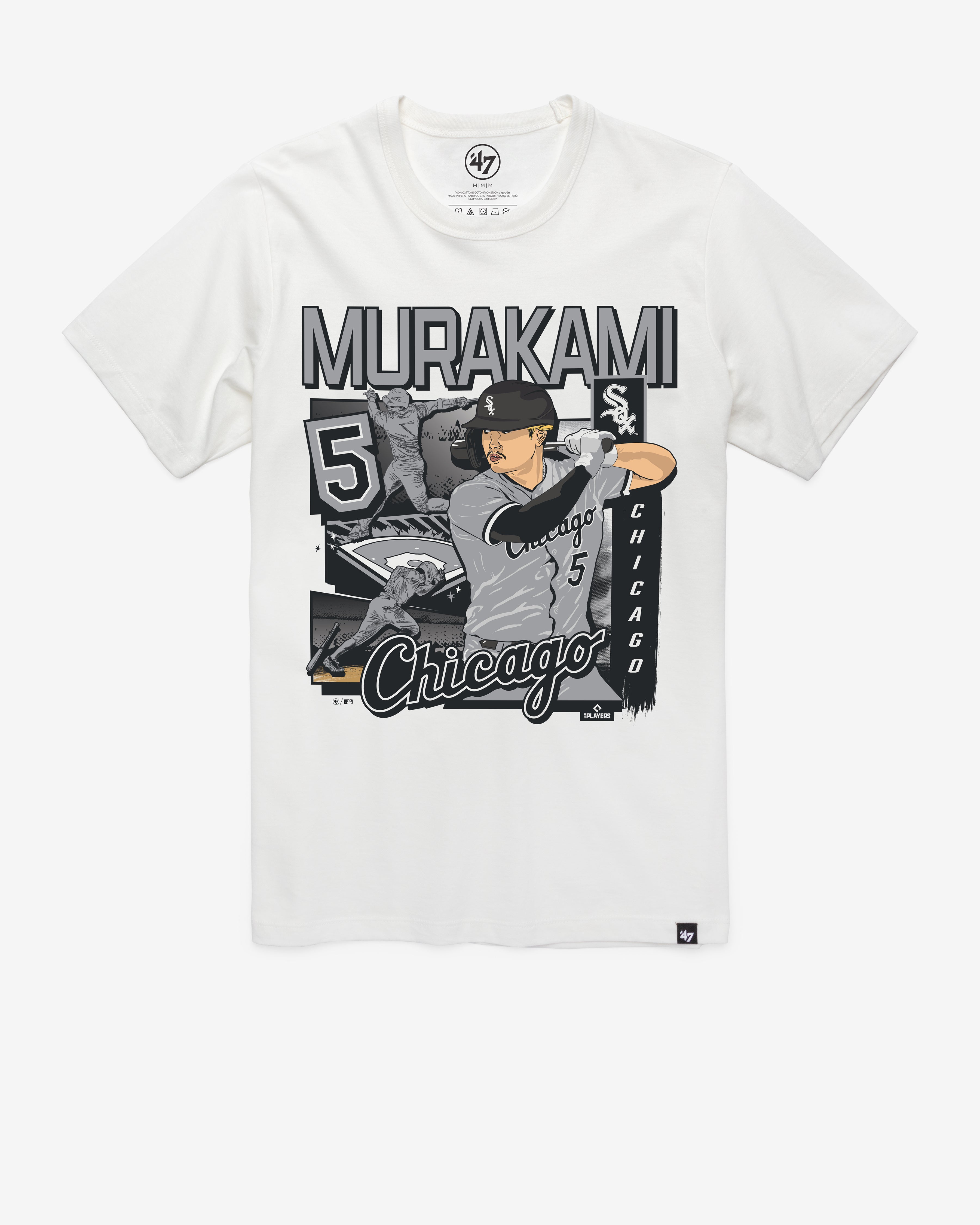 47-franklin-tee-chicago-white-sox-t-shirt-white-wash-vintage image 1