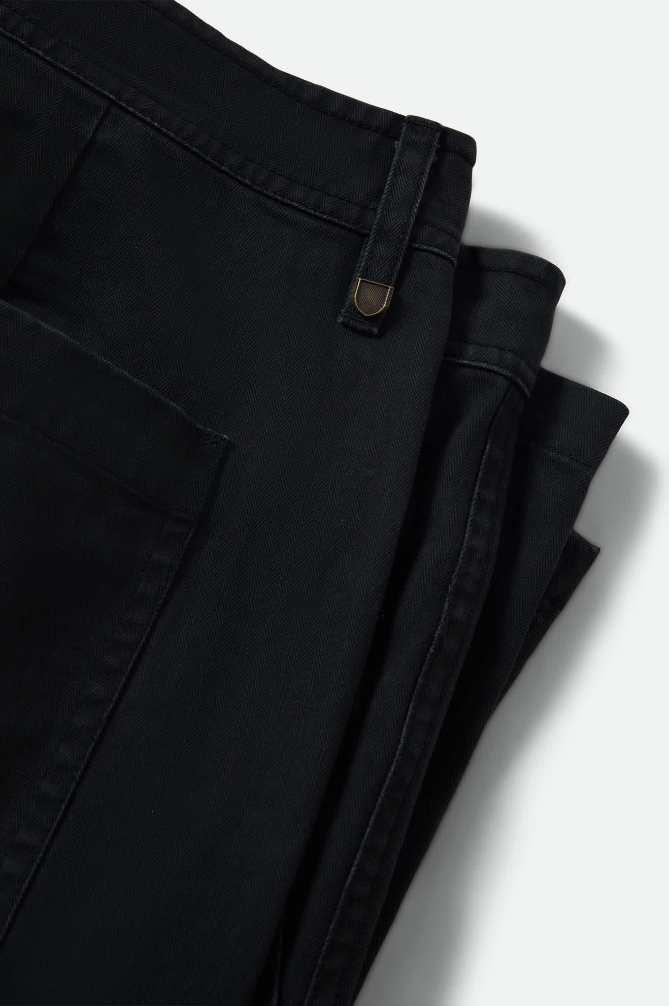brixton-surplus-herringbone-short-washed-black image 6
