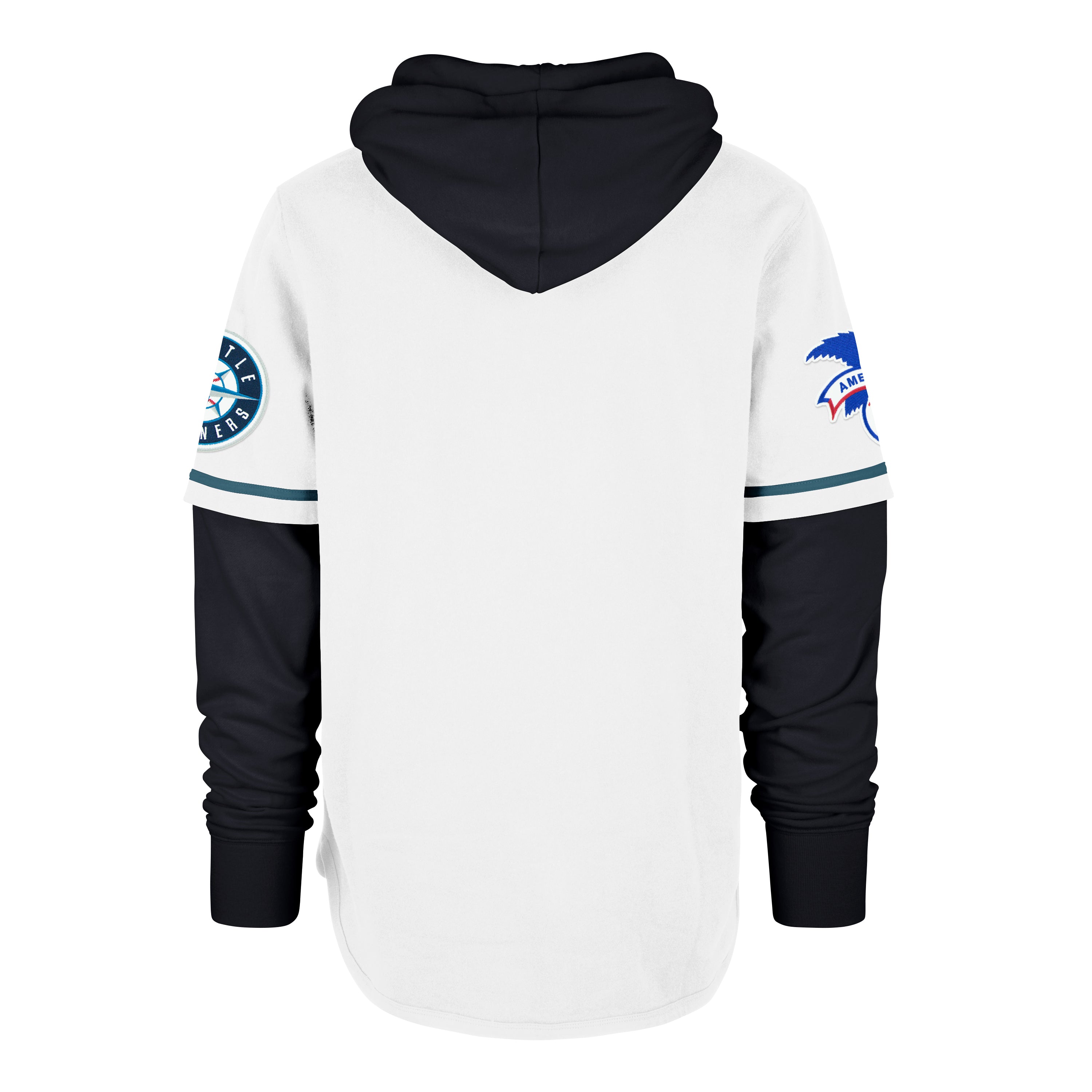 47-brand-mariners-trifecta-shortstop-hoodie-white-wash image 2