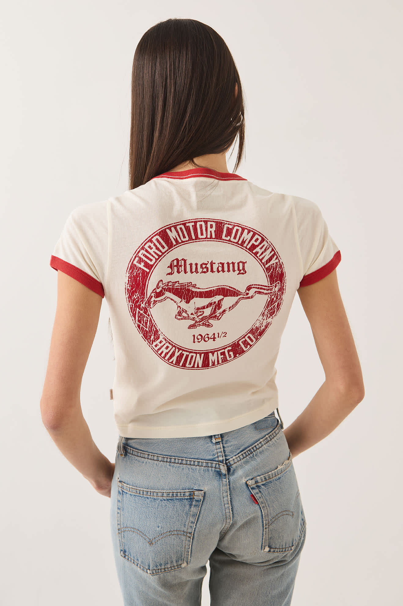 brixton-ford-mustang-baby-ringer-t-shirt-wei image 5