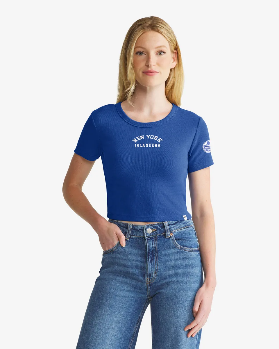 47-baby-rib-new-york-islanders-damen-t-shirt-royal-crop image 1