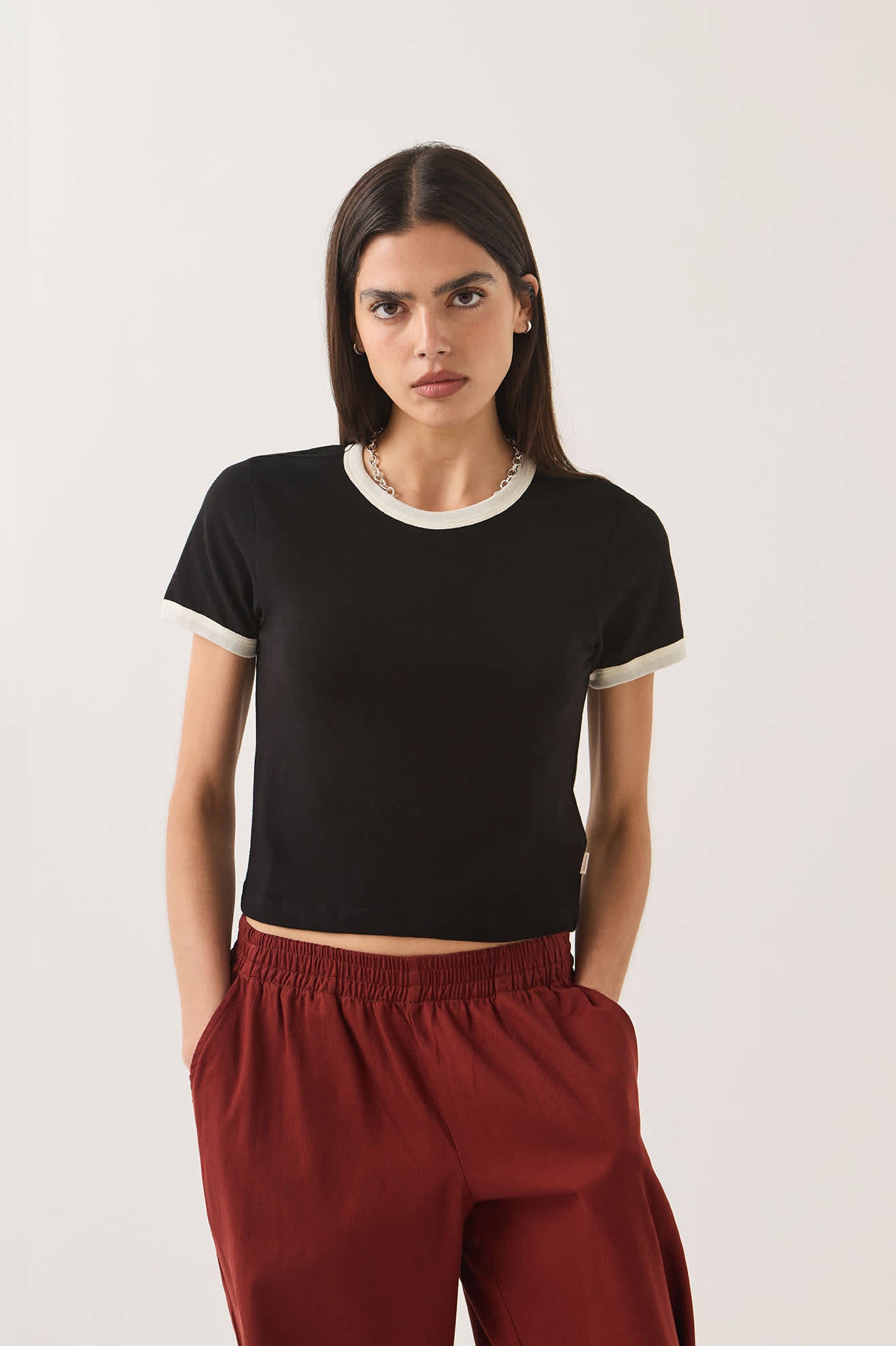 brixton-carefree-ringer-t-shirt-black-off-white-bio image 6