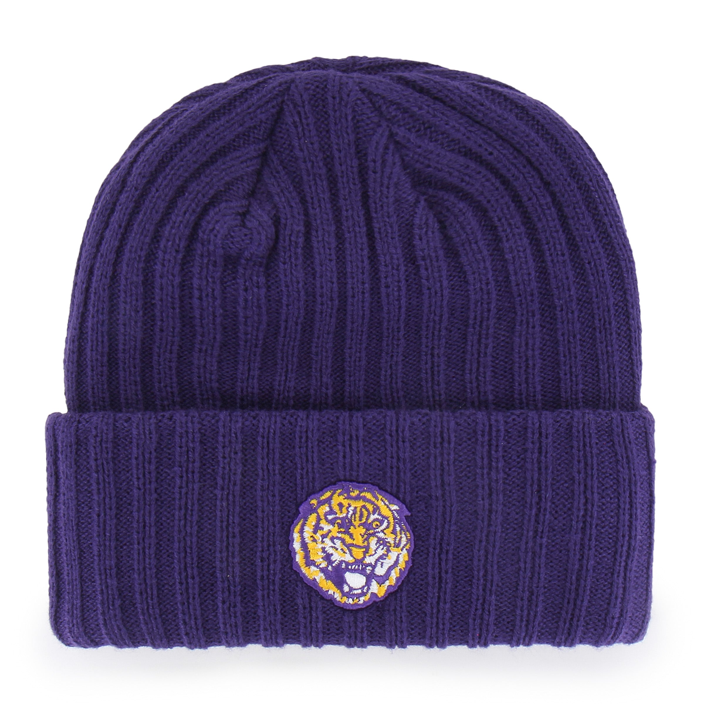 47-cuff-knit-lsu-tigers-snowdrift-beanie-lila-osf image 2