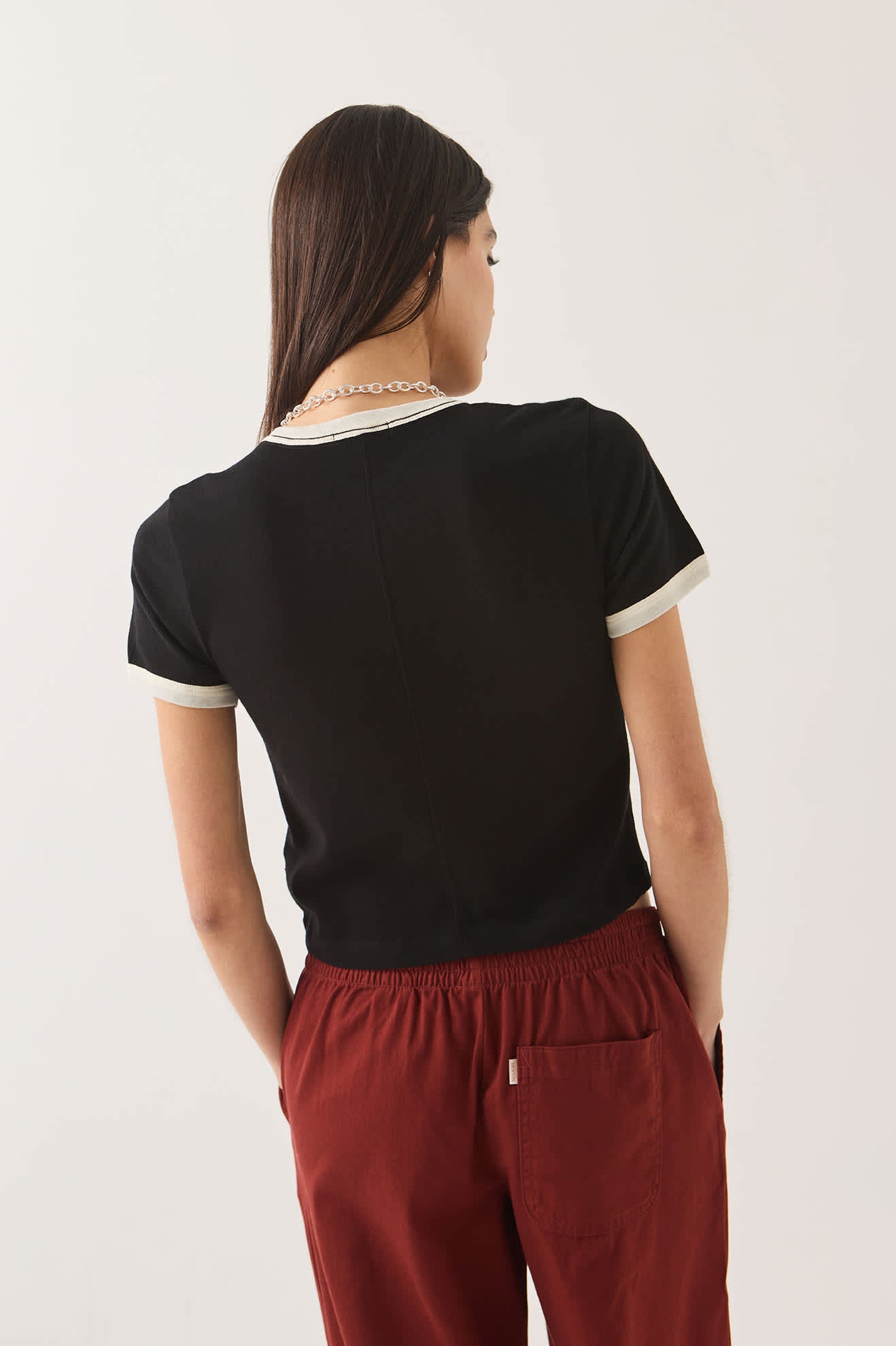 brixton-carefree-ringer-t-shirt-black-off-white-bio image 5