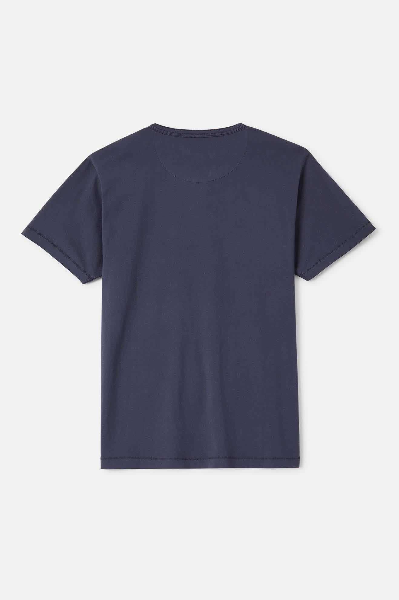 brixton-baseline-henley-t-shirt-washed-navy-baumwolle image 2