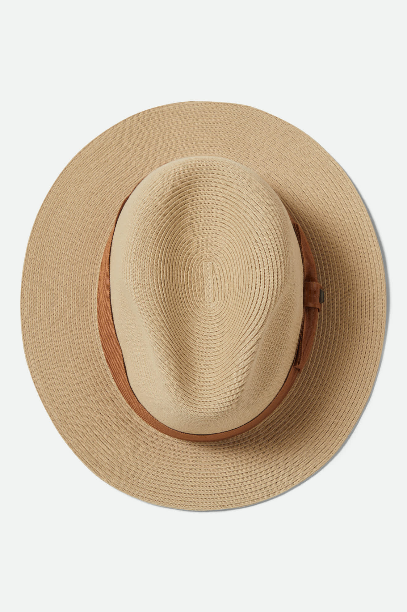 brixton-roma-straw-fedora-hut-natural-bronze-packable-stroh image 6