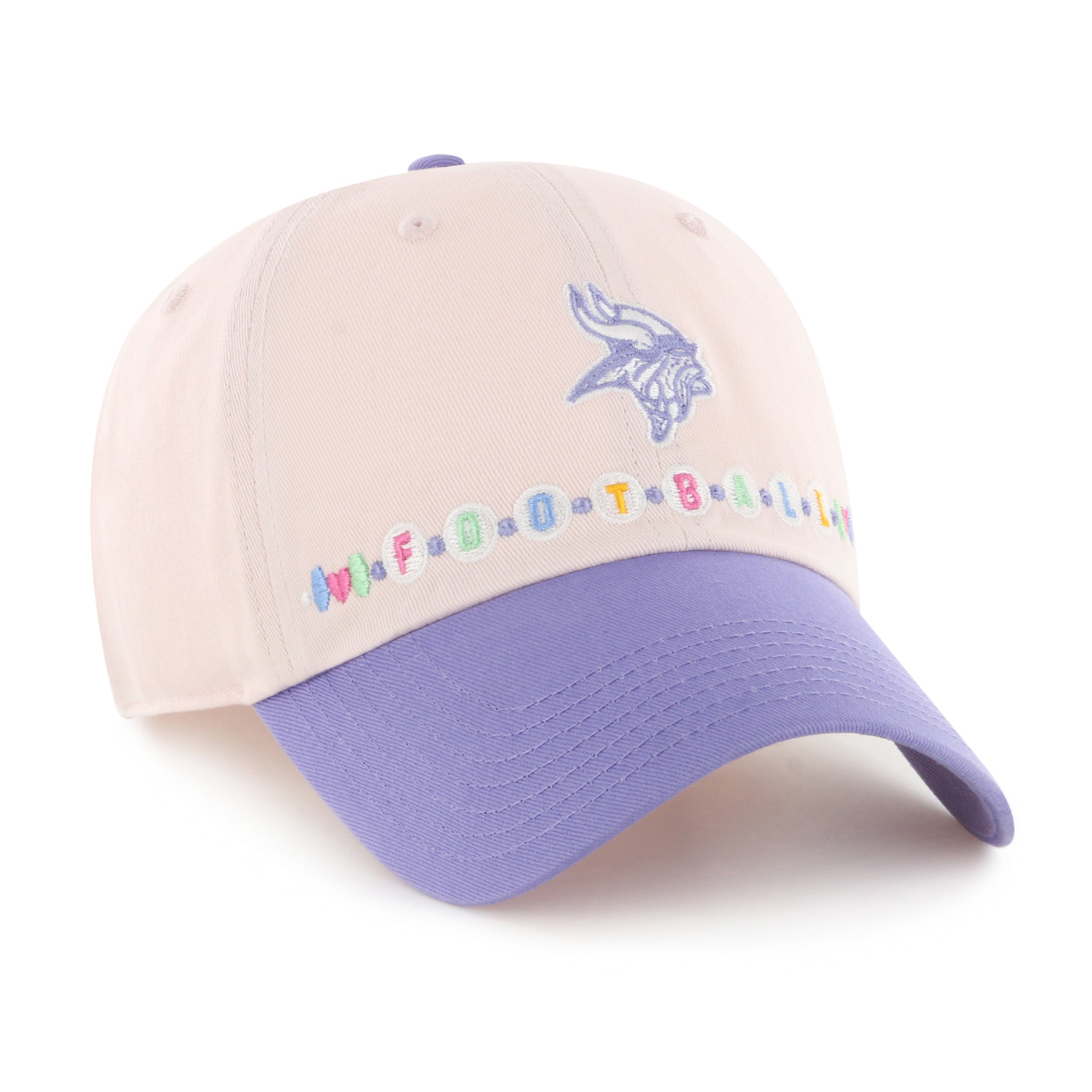 47-brand-clean-up-minnesota-vikings-cap-digital-pink-kid image 3