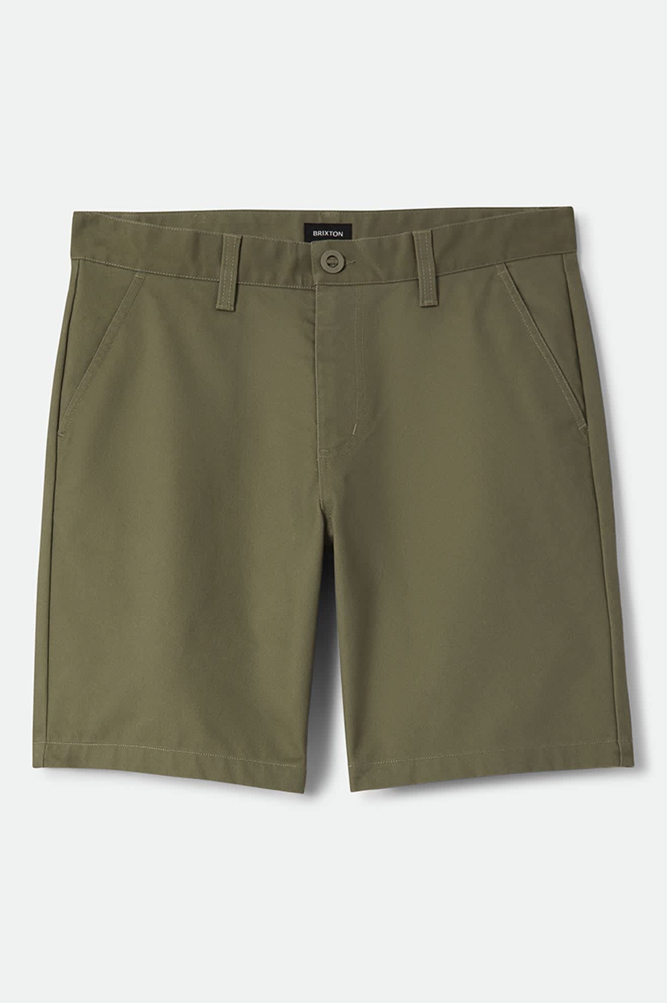 brixton-santo-chino-short-olive-surplus-stretch image 1