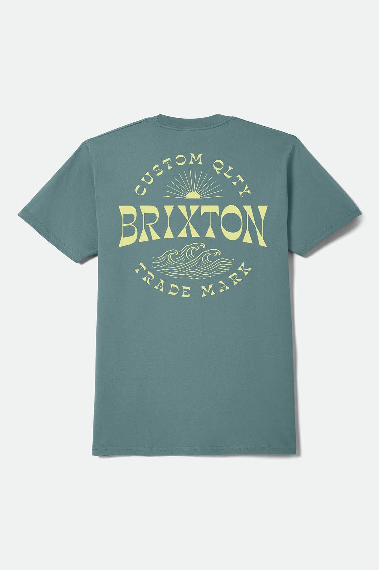 brixton-current-standard-t-shirt-ocean-breeze-blau image 2