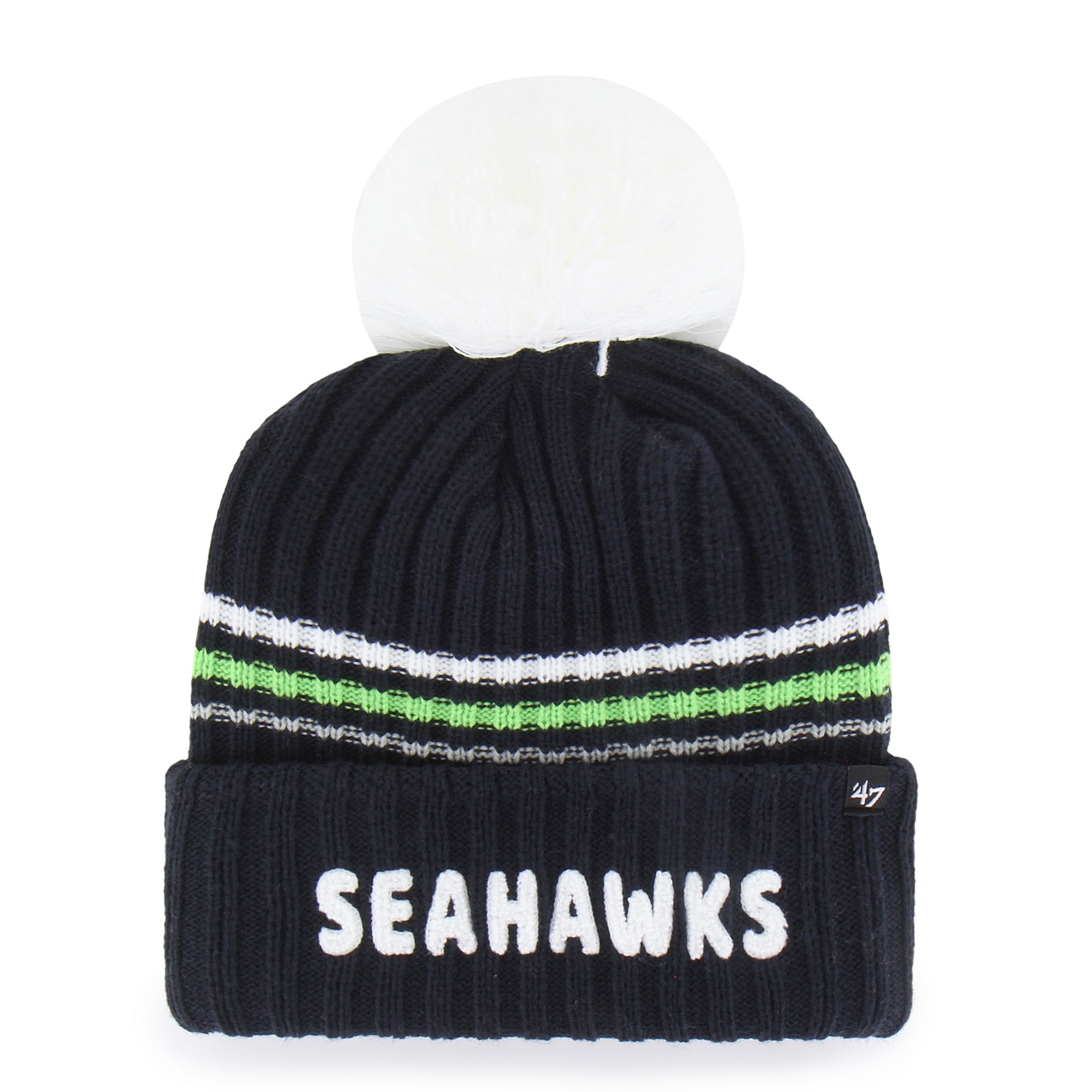 47-cuff-knit-seahawks-beanie-navy-damen image 1