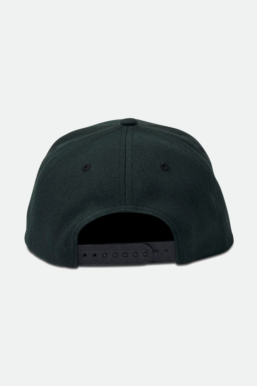 brixton-crest-snapback-cap-schwarz-5-panel image 2