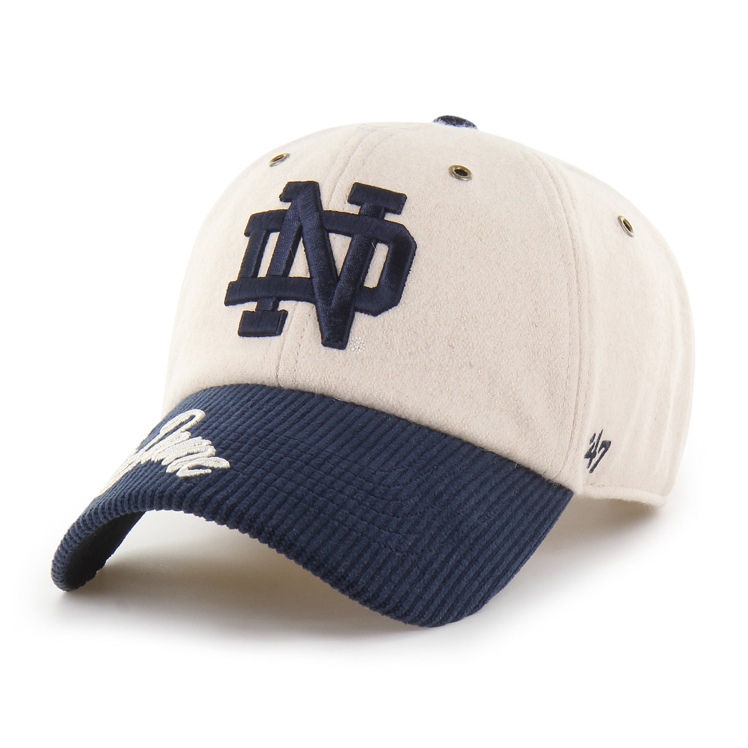 47-brand-clean-up-notre-dame-cap-natural-damen-rope image 3