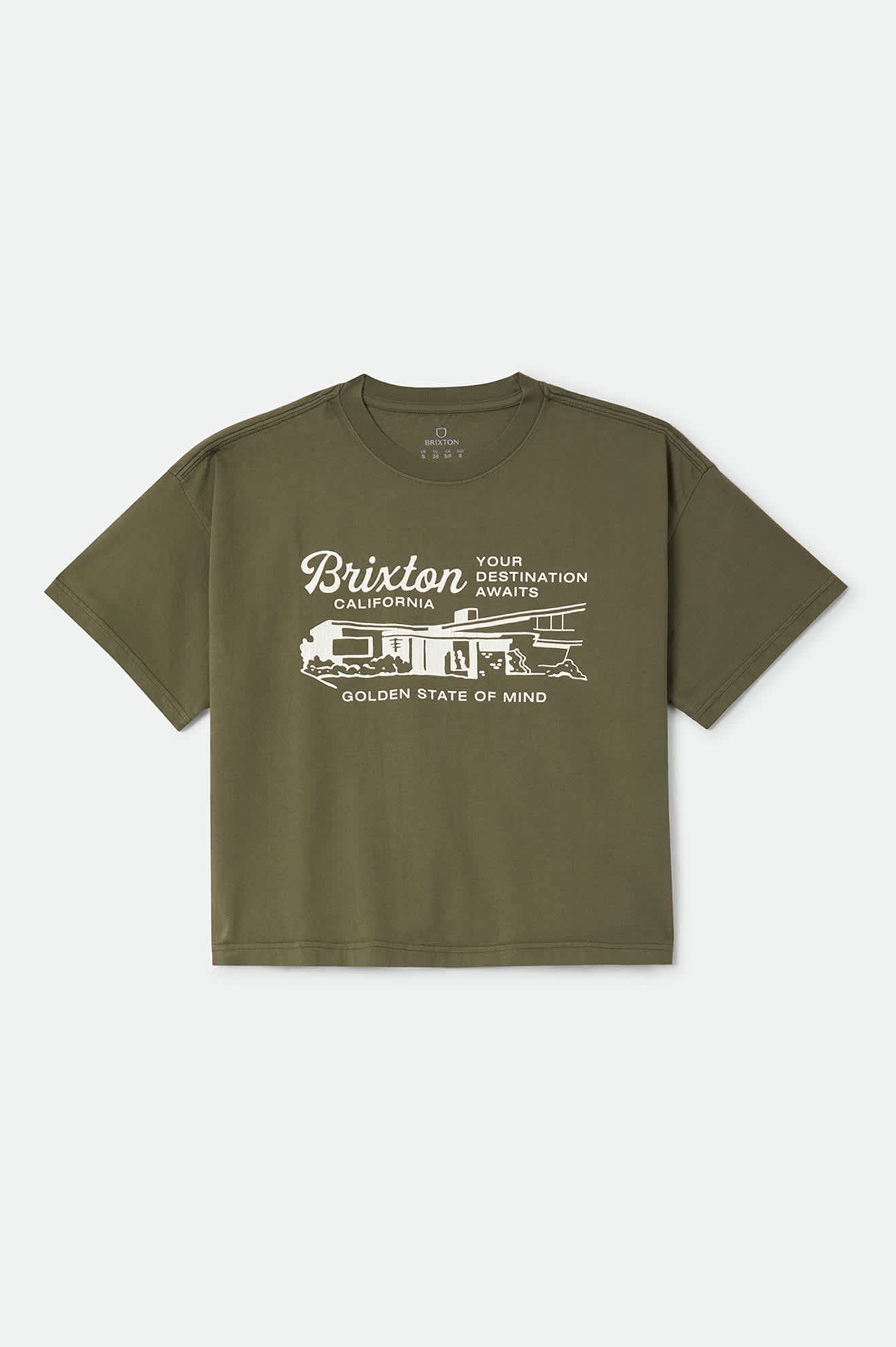 brixton-destination-boxy-crop-top-dunkeloliv-baumwolle image 2