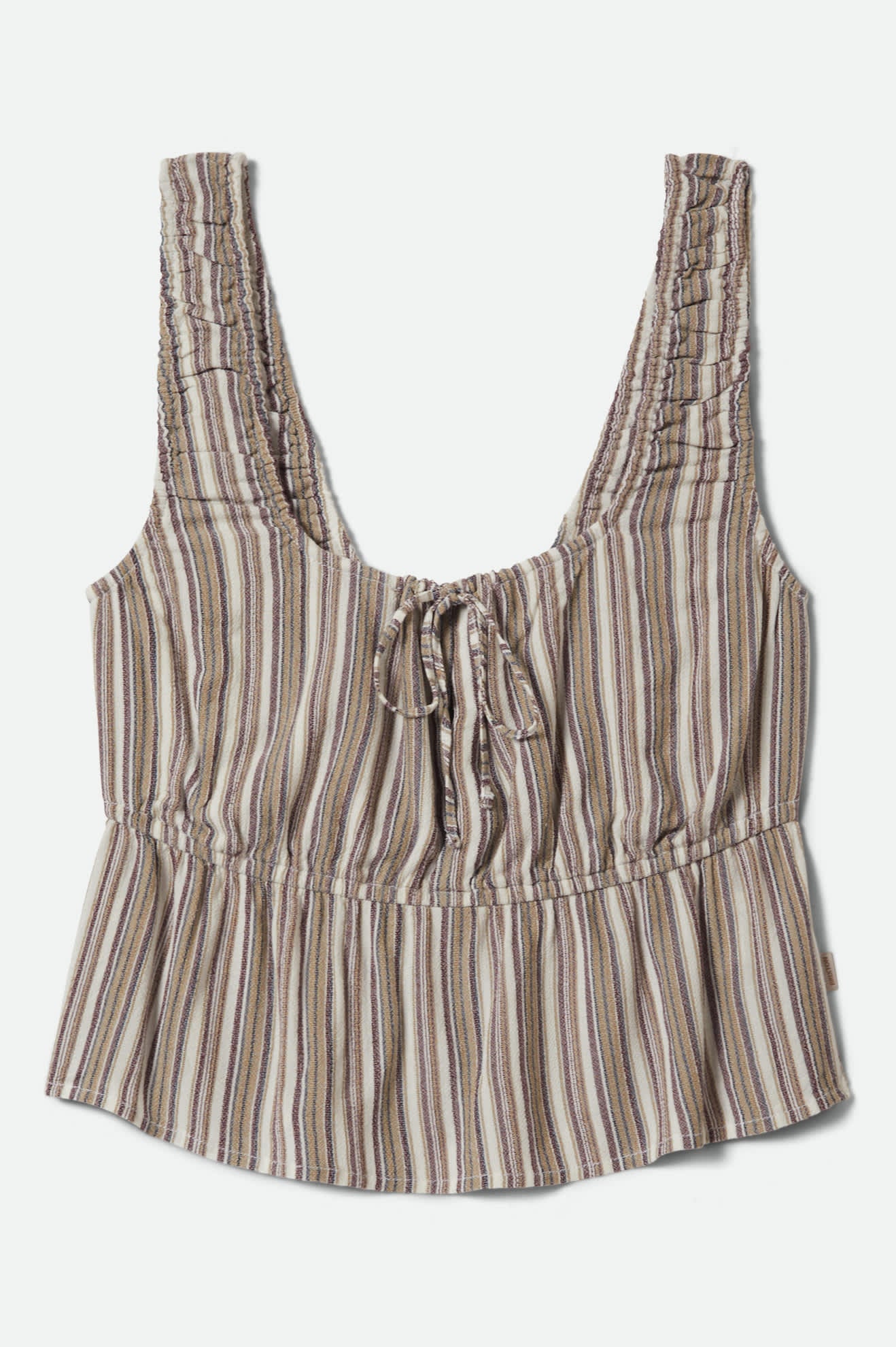 brixton-abigail-tie-top-worn-in-robust-red-stripe-damen image 2