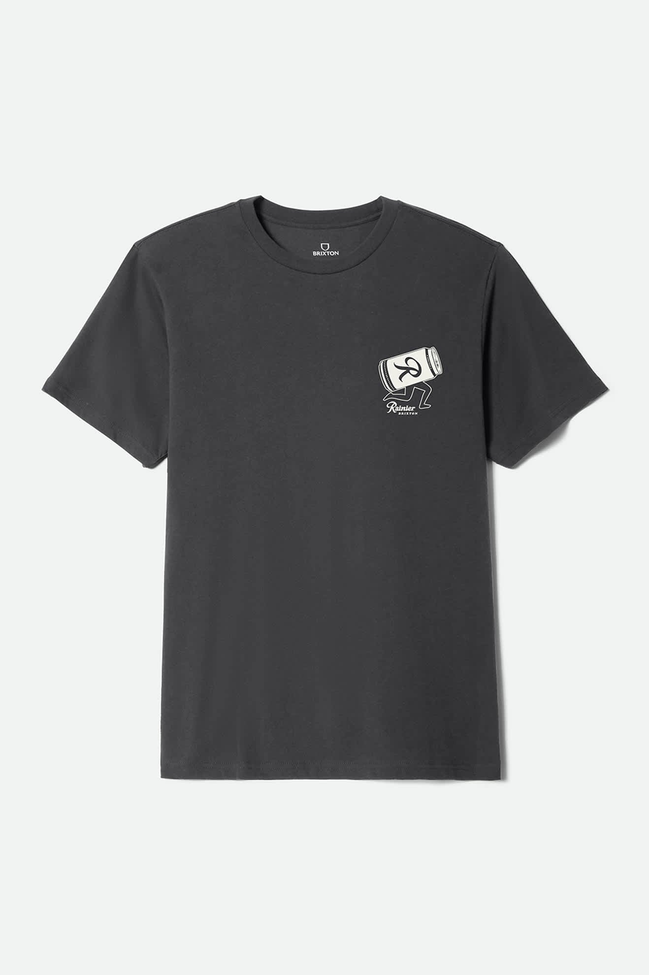 brixton-rainier-beer-run-t-shirt-schwarz-baumwolle image 1
