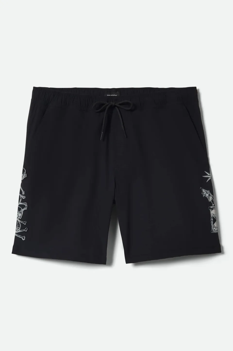 brixton-everyday-stretch-hybrid-7-shorts-schwarz-wei image 1