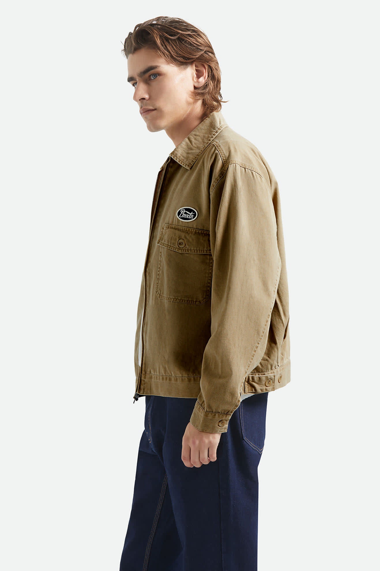 brixton-trademark-garage-jacke-washed-khaki image 3