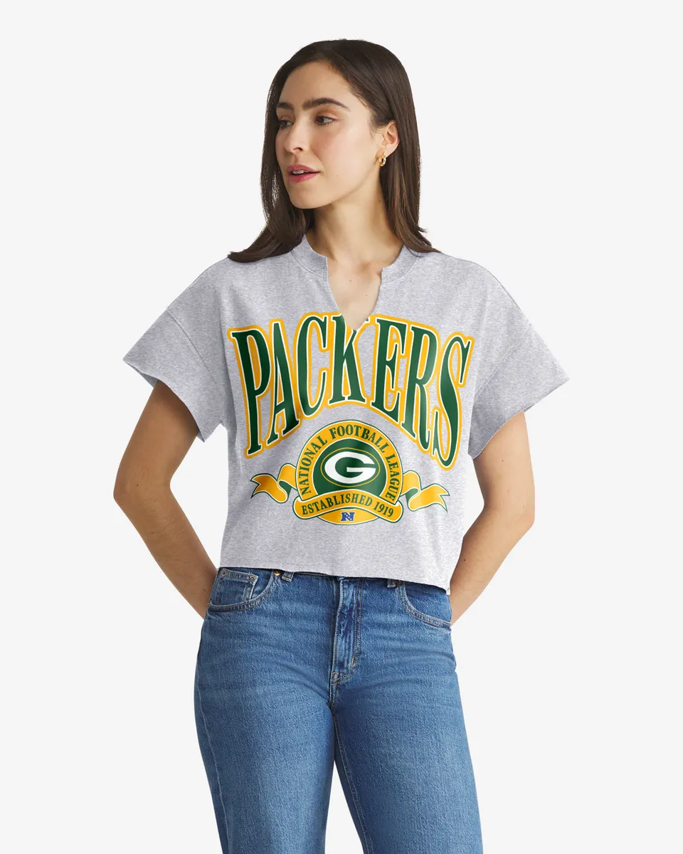 47-headline-packers-banners-out-t-shirt-quartz-grey-damen image 1