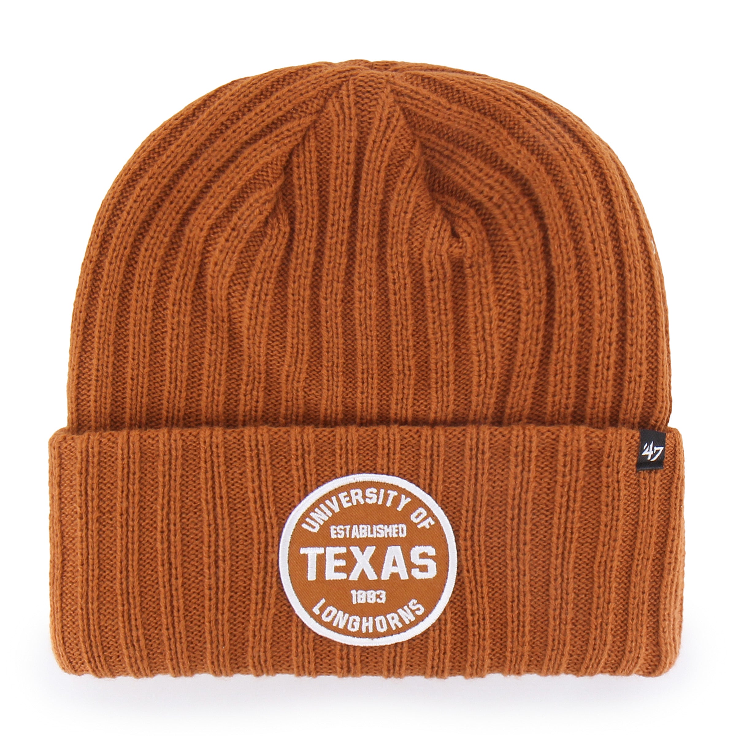 47-texas-longhorns-cuff-knit-beanie-burnt-orange image 1