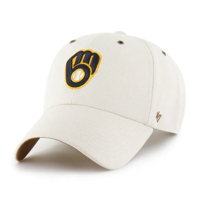 47-clean-up-milwaukee-brewers-cap-natural-carhartt-undyed image 1