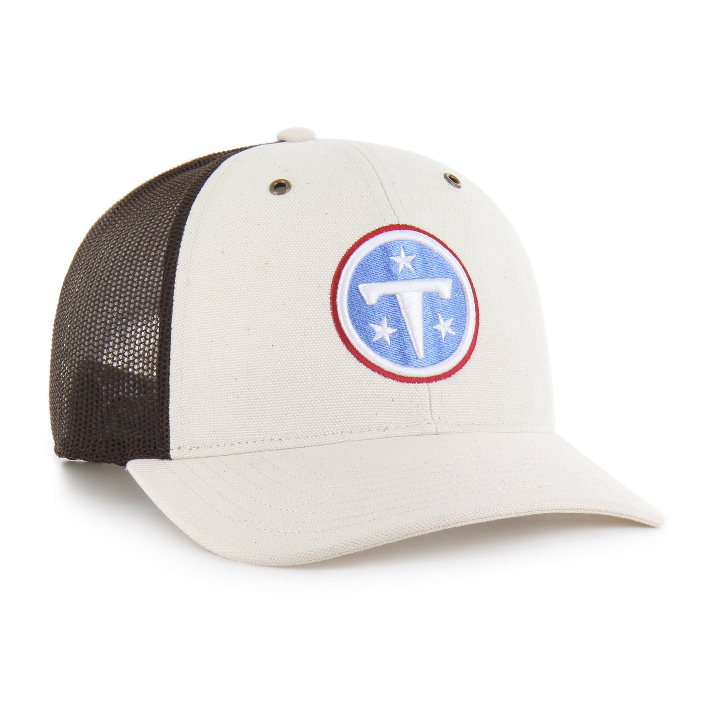 47-brand-titans-carhartt-undyed-trucker-cap-natural image 4