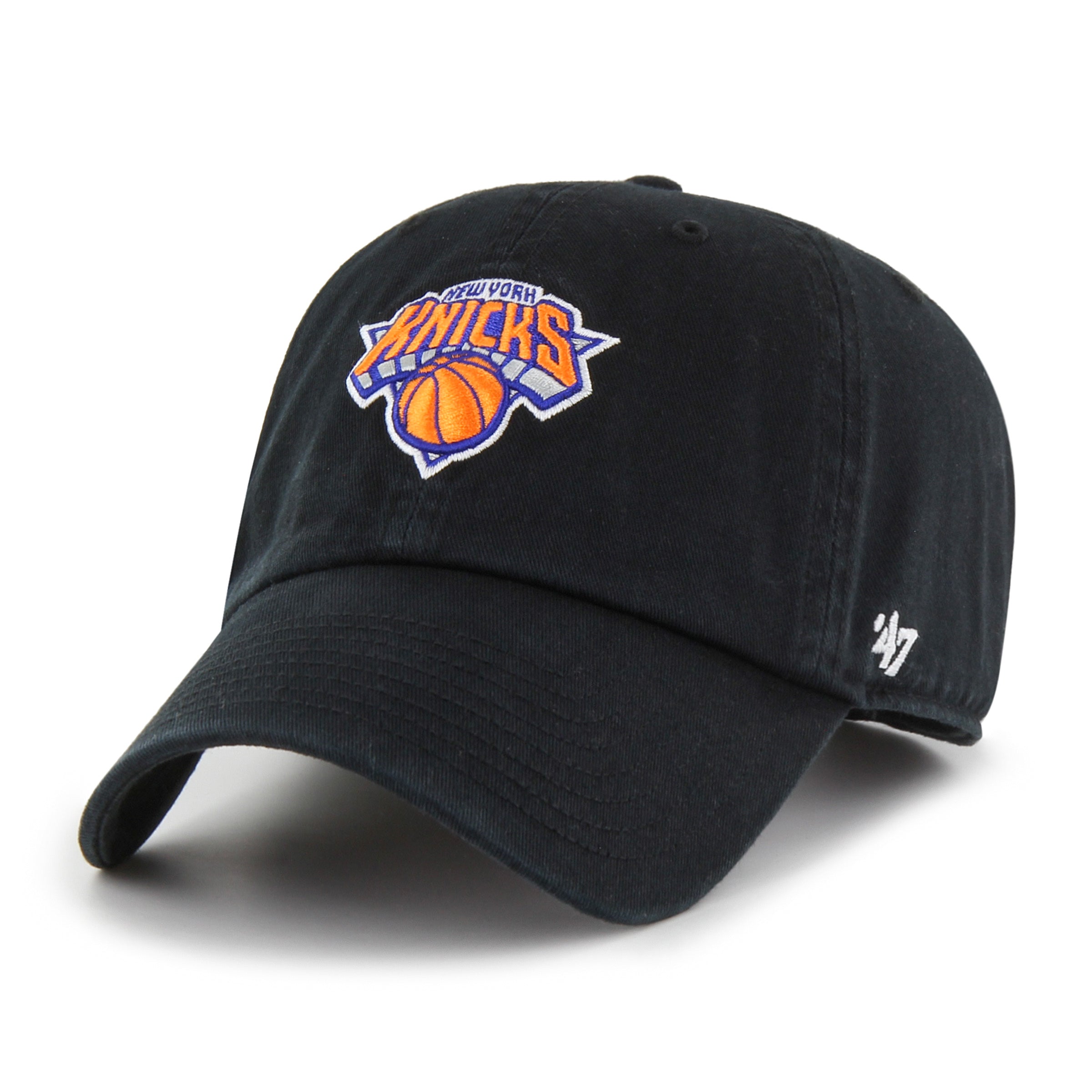 47-clean-up-new-york-knicks-basecap-schwarz-osf-strapback image 1