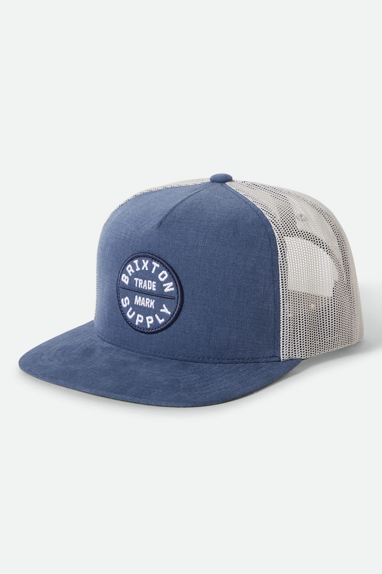brixton-oath-trucker-cap-blue-chambray-white-mesh image 1