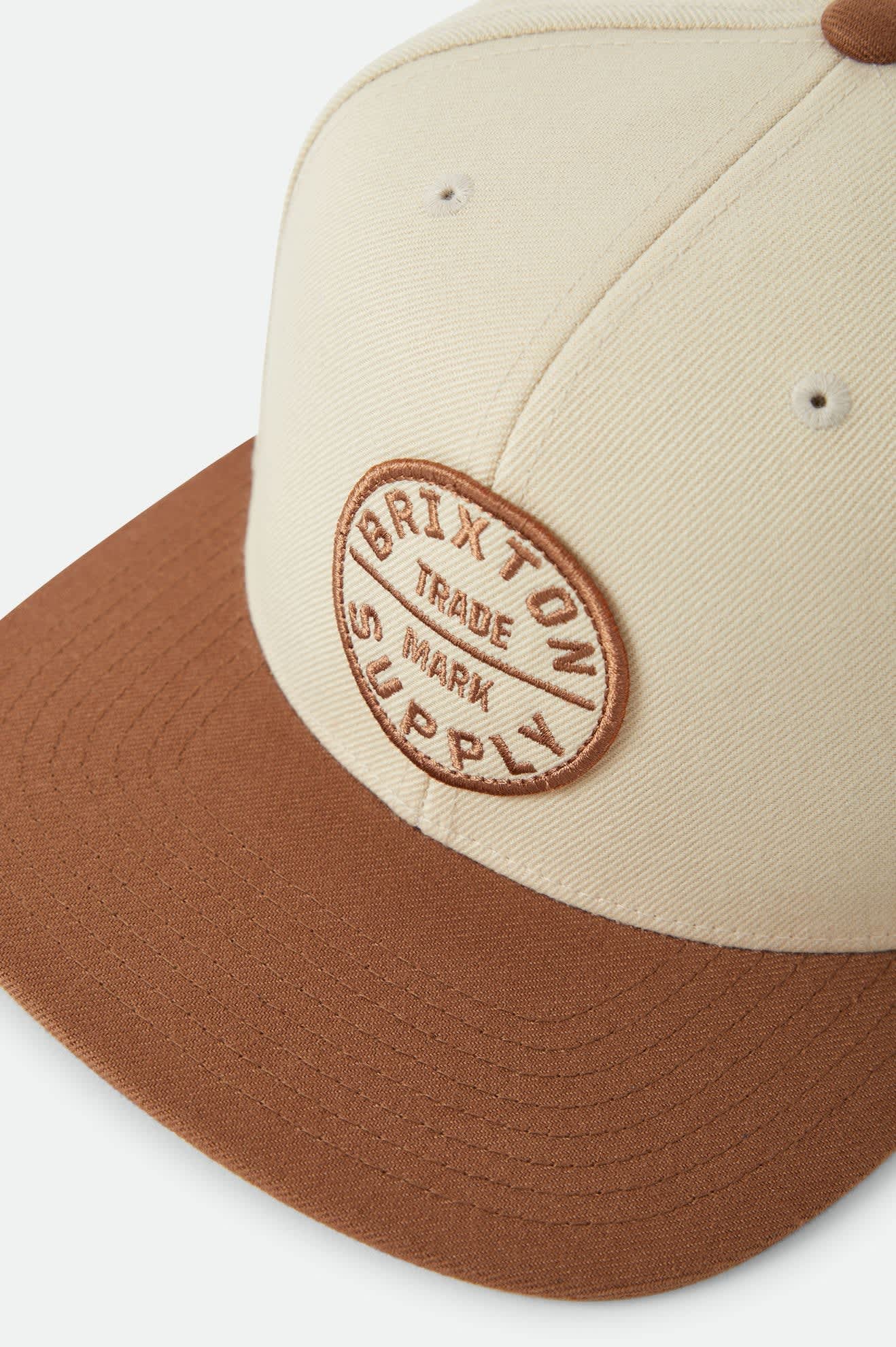 brixton-oath-iii-snapback-cap-khaki-patch image 3