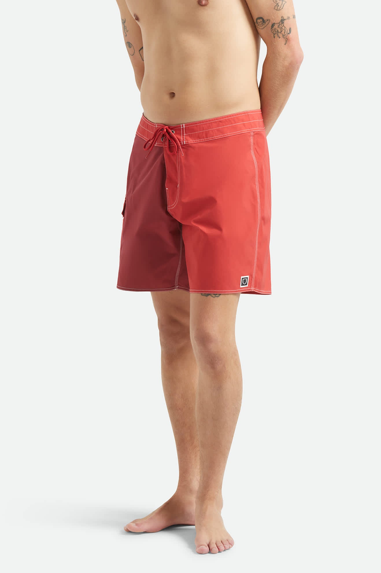 brixton-classic-trunk-17-boardshorts-adrenaline-rush-robust-red image 3