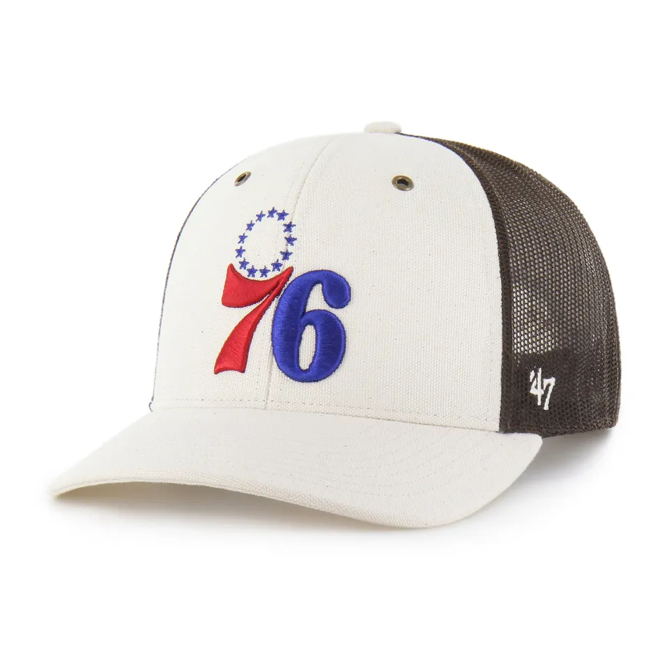 47-brand-philadelphia-76ers-carhartt-trucker-cap-natural image 1