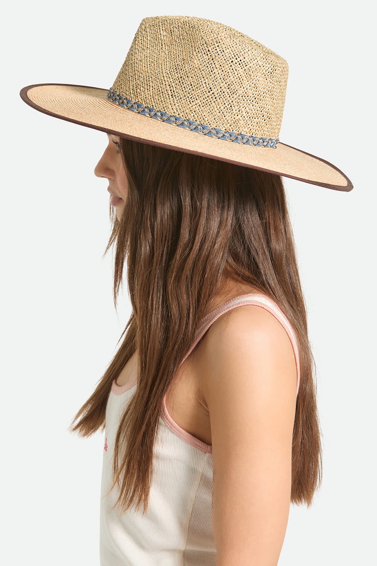 brixton-nova-seagrass-strohhut-natural-black-seegras image 3