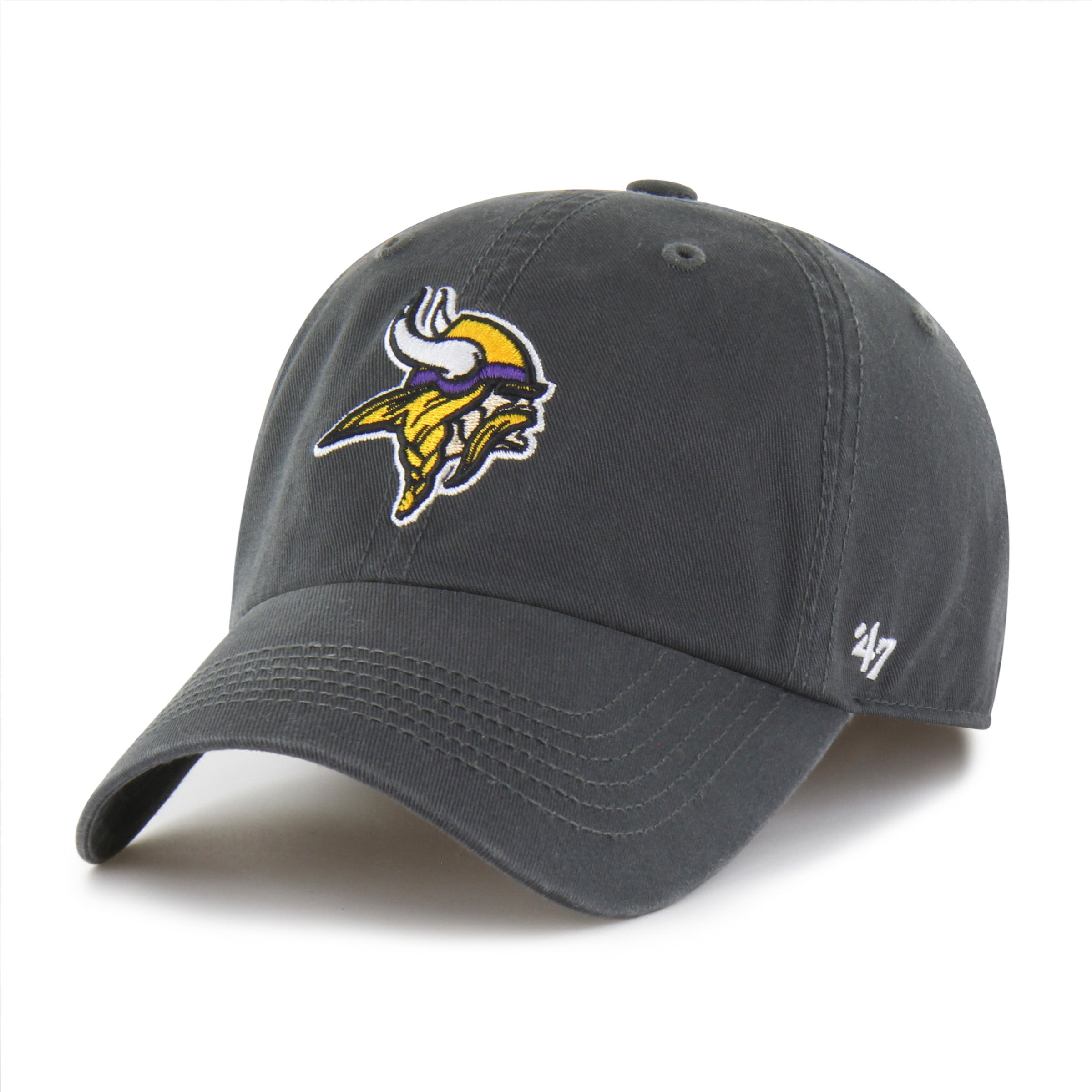 47-brand-franchise-minnesota-vikings-fitted-cap-charcoal image 1