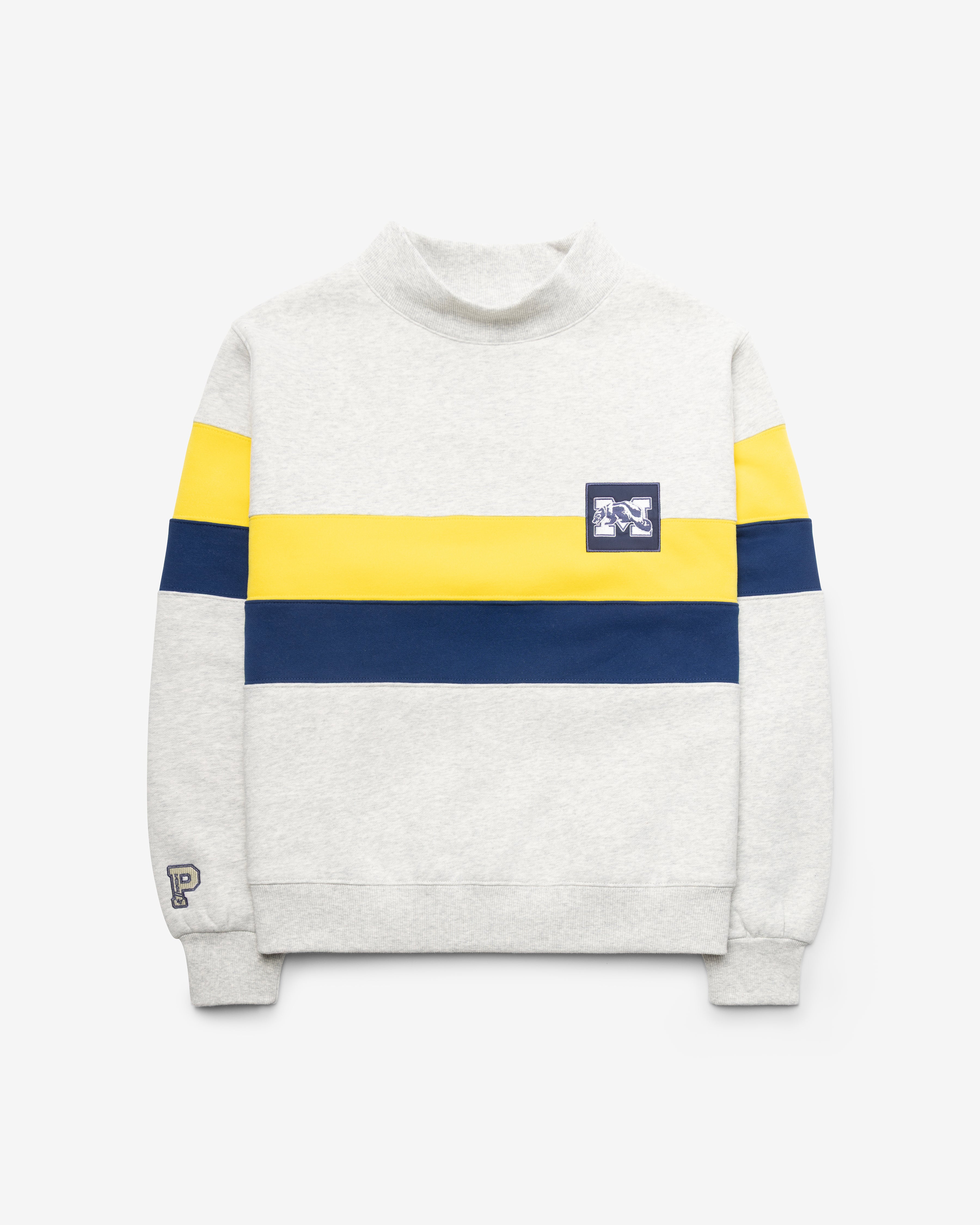 47-headline-crew-michigan-mockneck-sweatshirt-relay-grey image 2