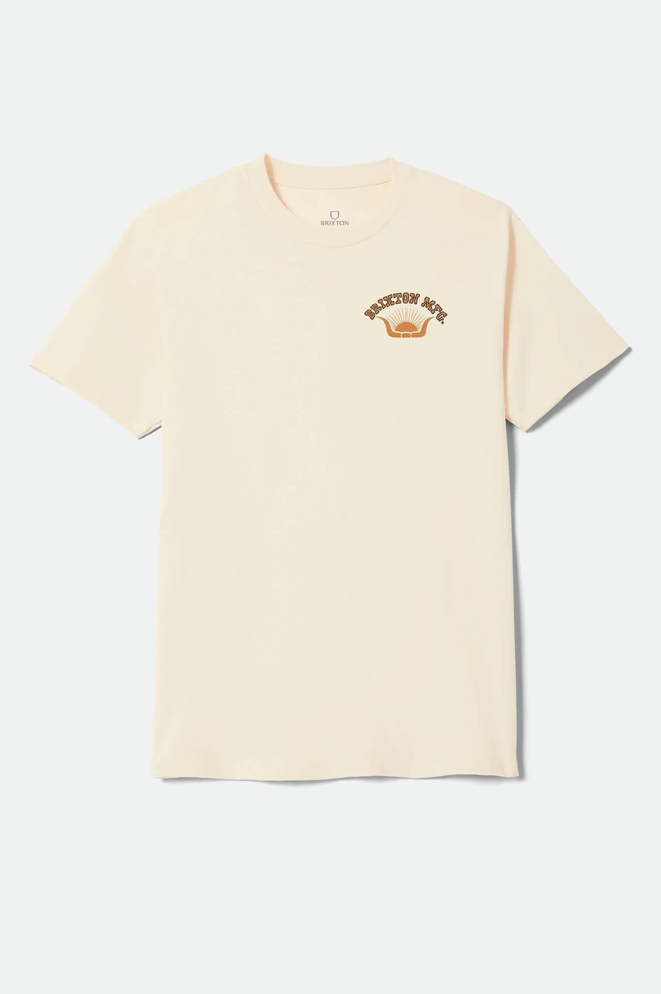 brixton-stirrup-t-shirt-cream-print-baumwolle image 1