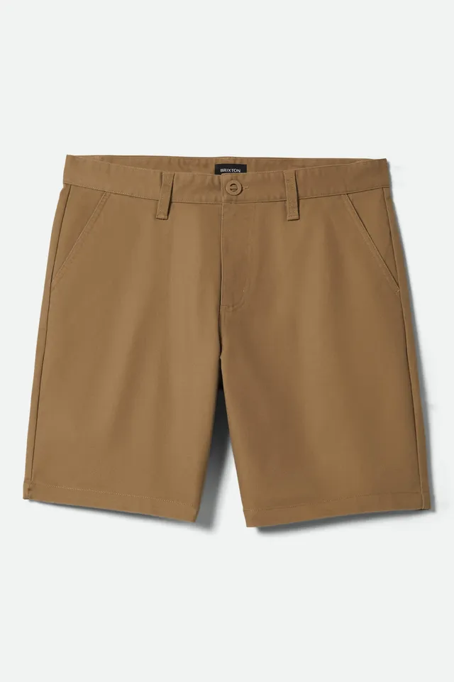 brixton-santo-chino-shorts-khaki-stretch-recycled-19-inch image 1